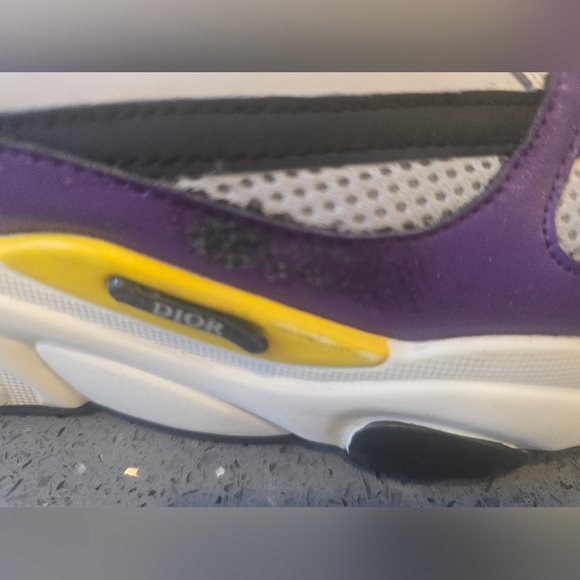 Dior B22 Purple Yellow Black Low Top Sneaker Sz 41 No Box No Dustbag - Picture 5 of 16